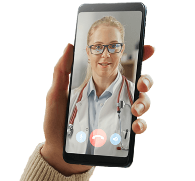 doctor on telehealth call