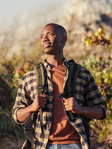 young-man-hiking